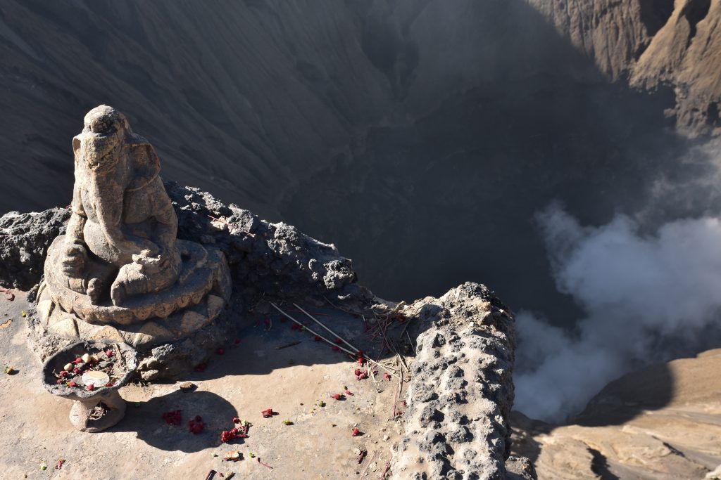 Mount Bromo Free alter above the crater 