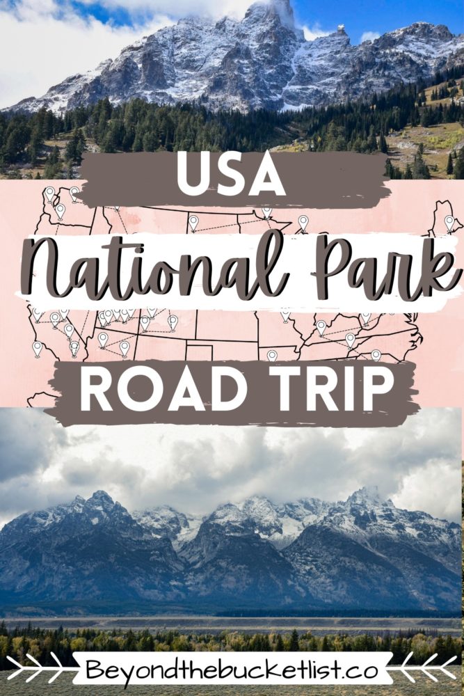 national park tour map