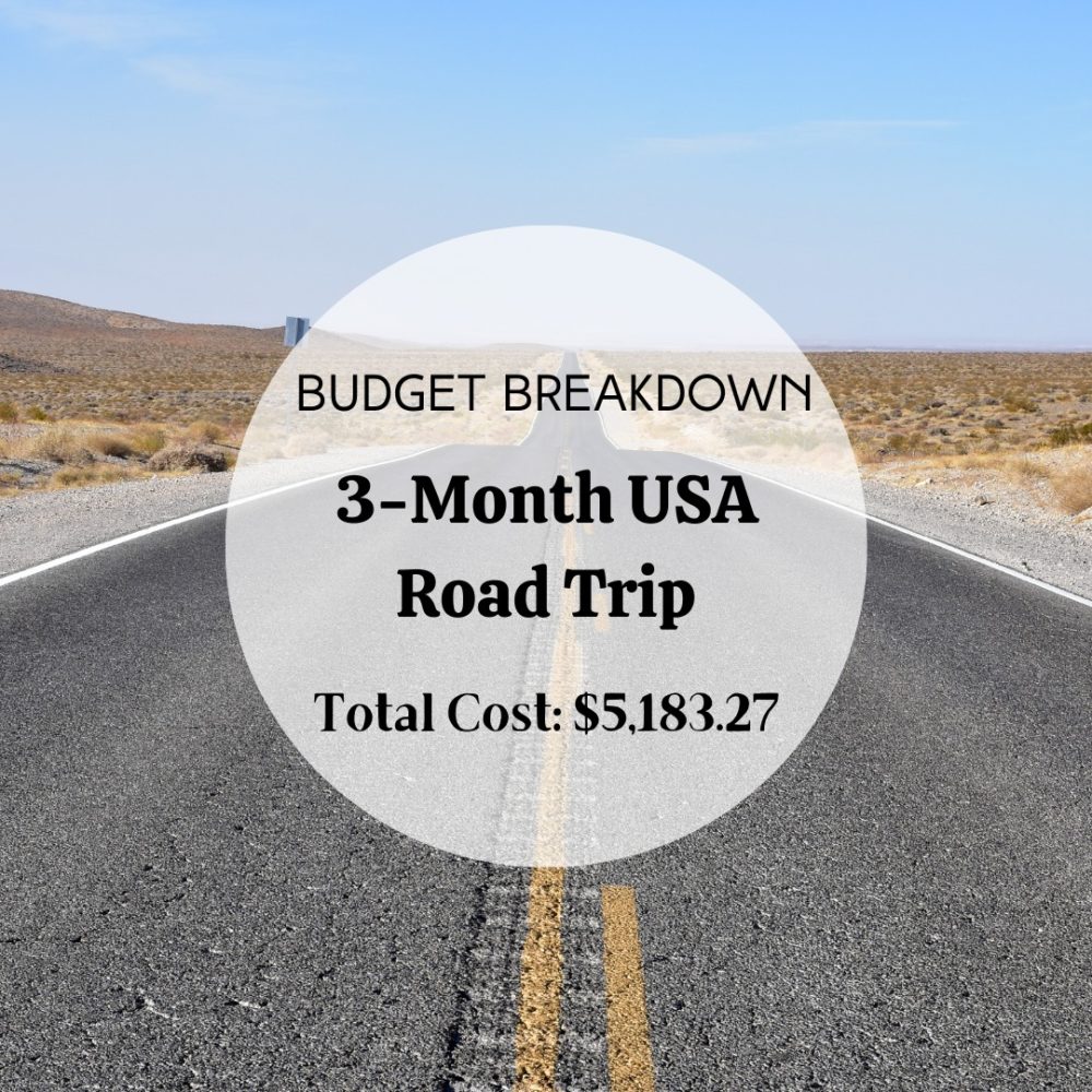 USA budget Road trip breakdown