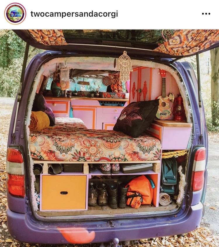inside of a campervan 
