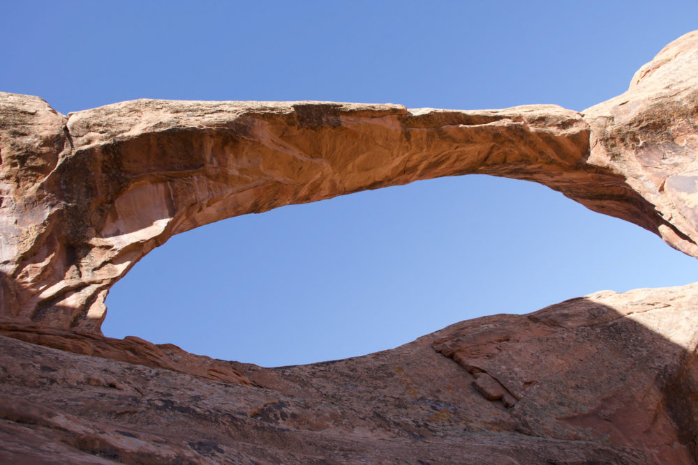double O arch at Arches National Park 