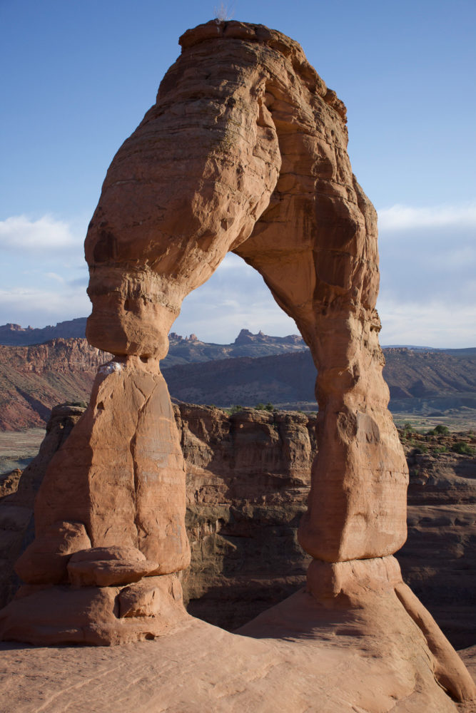 famous shot of delicate arch