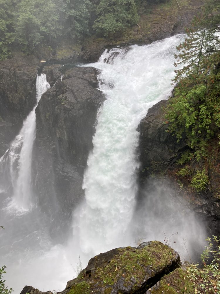 waterfall elk falls provincial park 