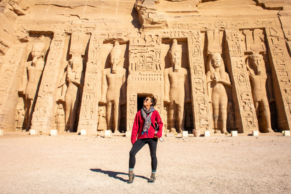 Abu Simbel statues. Egypt on a budget 