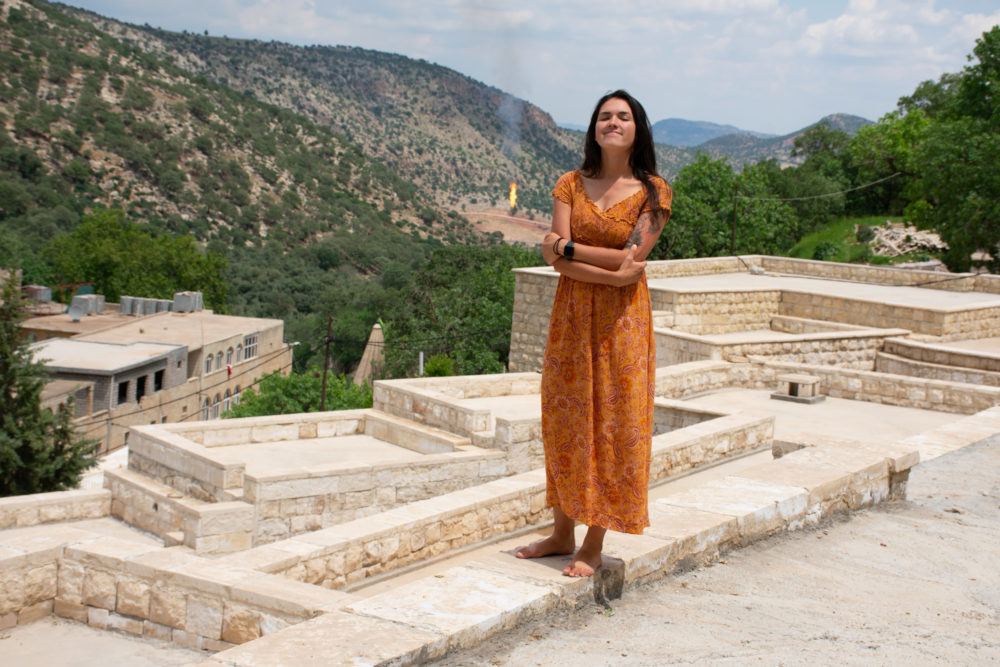 Standing on a building in Lalish. Is Iraq Safe? 