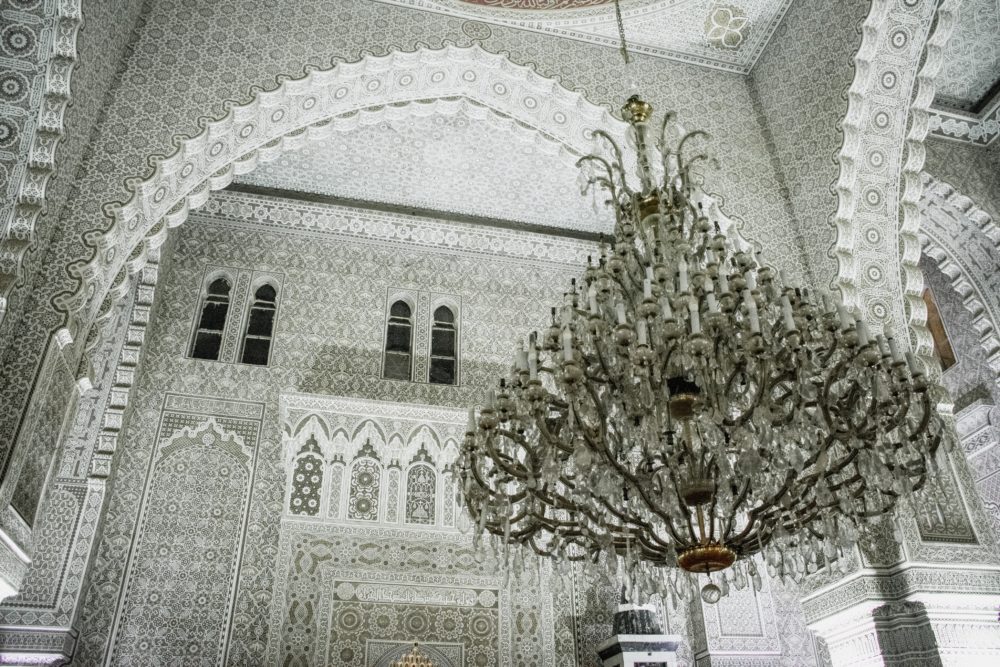 Inside of a mosque in Baghdad. 