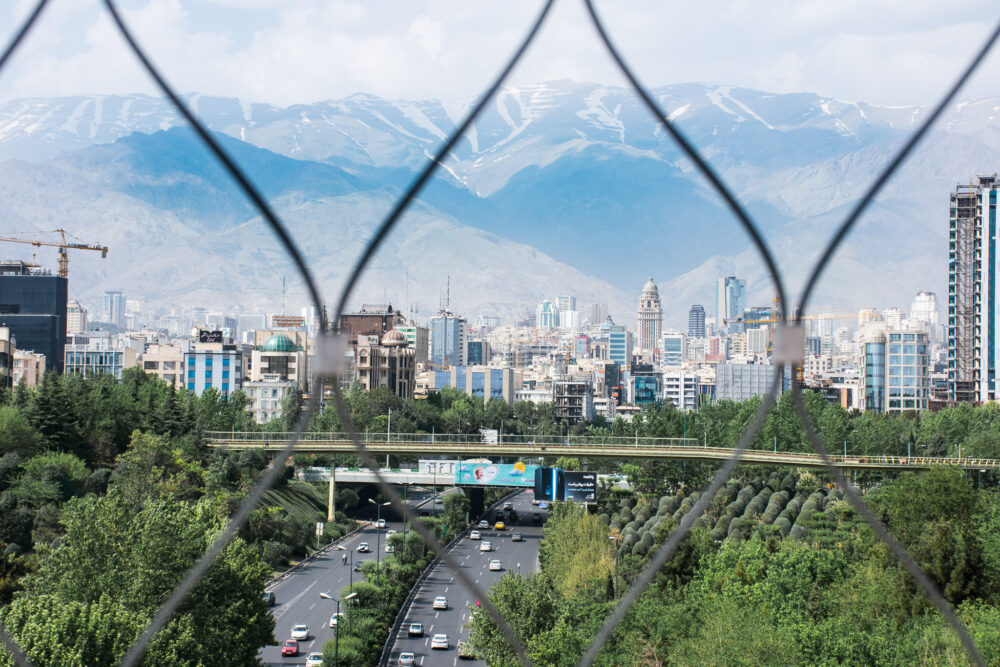 Skyline of Tehran, Iran 