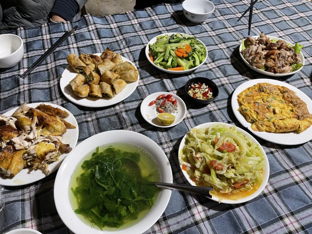 Examples of the food on the North Vietnam Motorbike Loop
