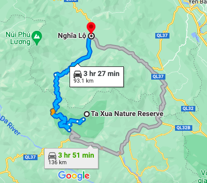 Alternative route from Ta xua to Nghia lo on the North Vietnam motorbike loop