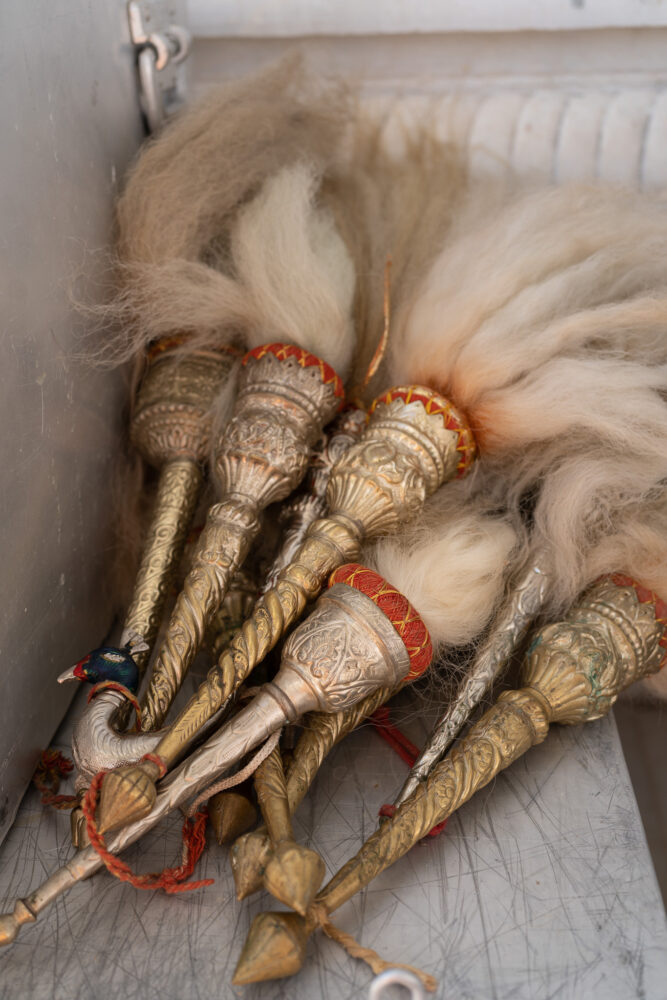 Jain handmade brooms. 