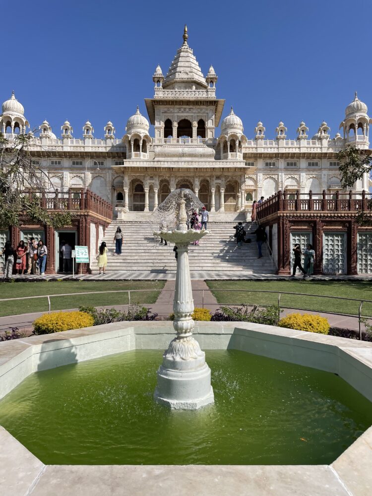 The massive outside of the Jaswant Thada in Jodhpur, India. Jodhpur Viewpoint 