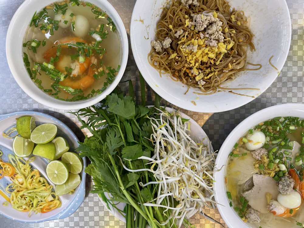 A spread of noodles in Where to Eat in District 3 Ho Chi Minh City  