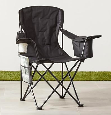 black camping chair 