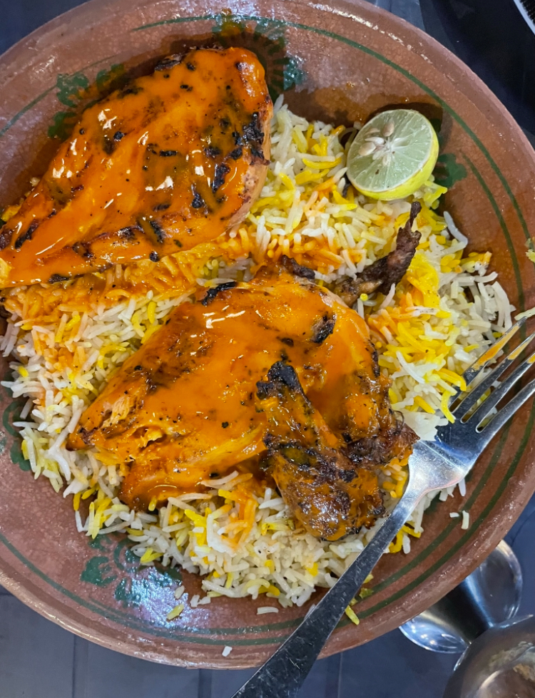 Spicy chicken and rice Biryani 