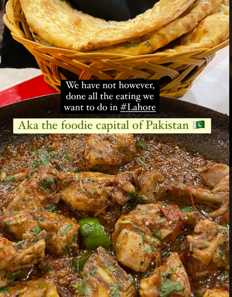 Chicken Karahi and a basket of naan 