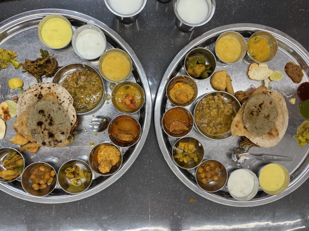 a massive rajasthani thali 