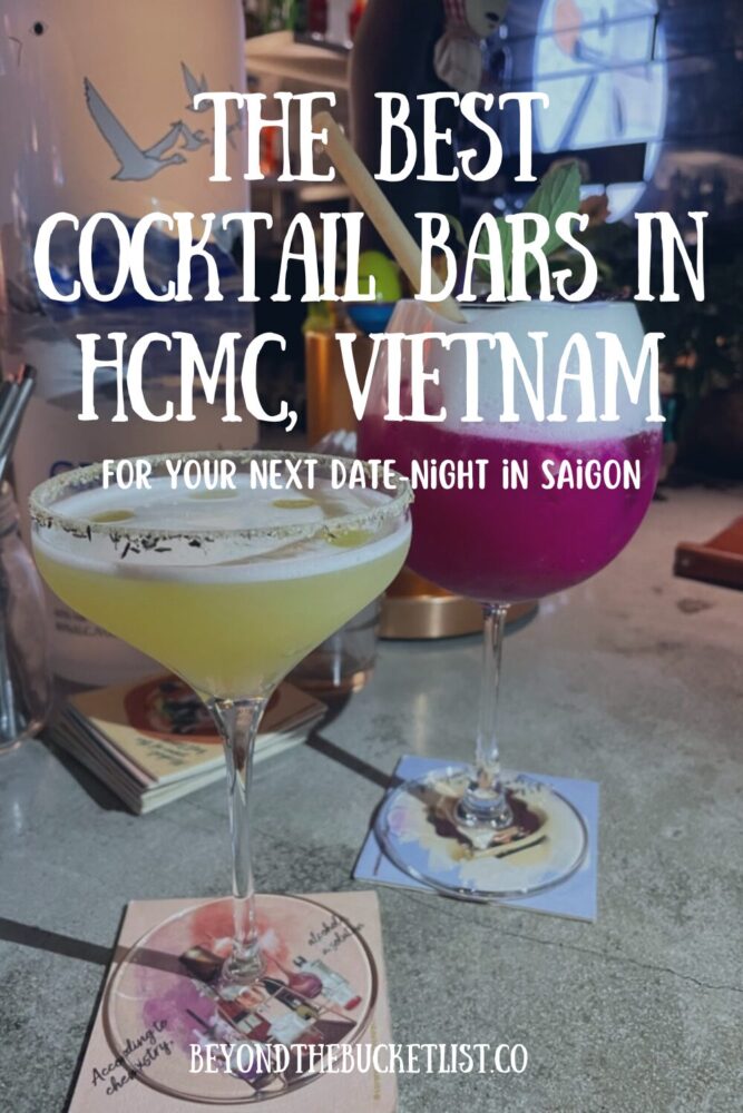 pin for craft cocktail bars Ho Chi Minh City
