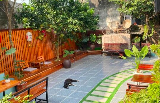 off the beaten path Vietnam Itinerary  outdoor patio 