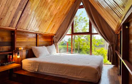 off the beaten path Vietnam Itinerary  wooden treehouse 