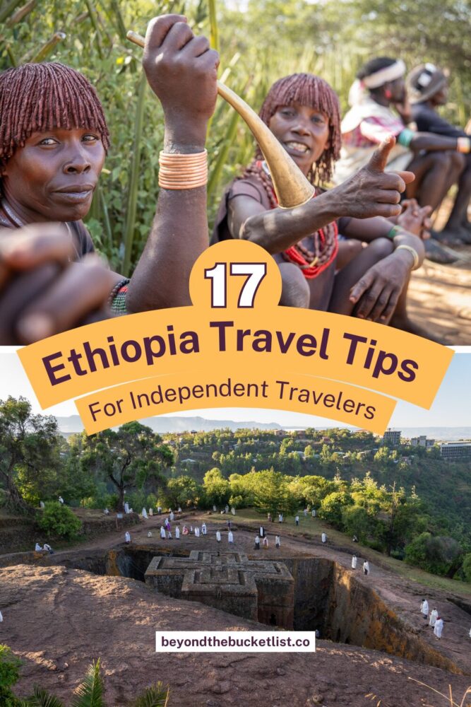 Backpacking in Ethiopia pin