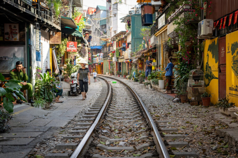 the famous train street