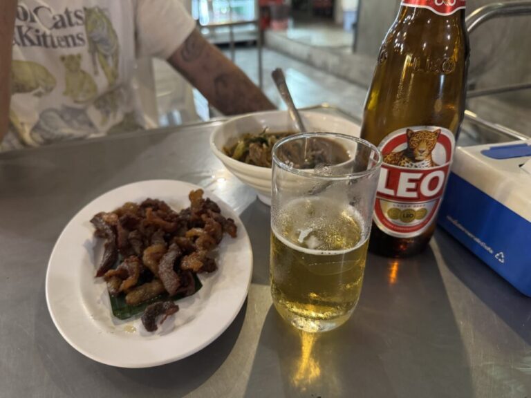 Crispy beef and beer