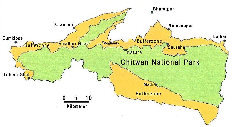Map of Chitwan 