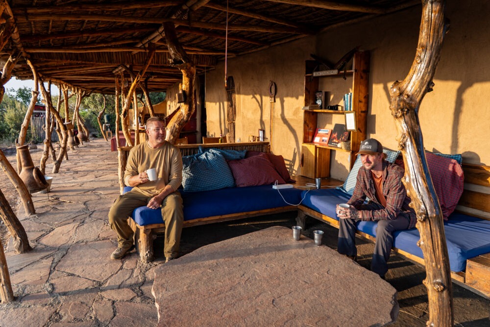 main coffee area at Maji moto eco camp