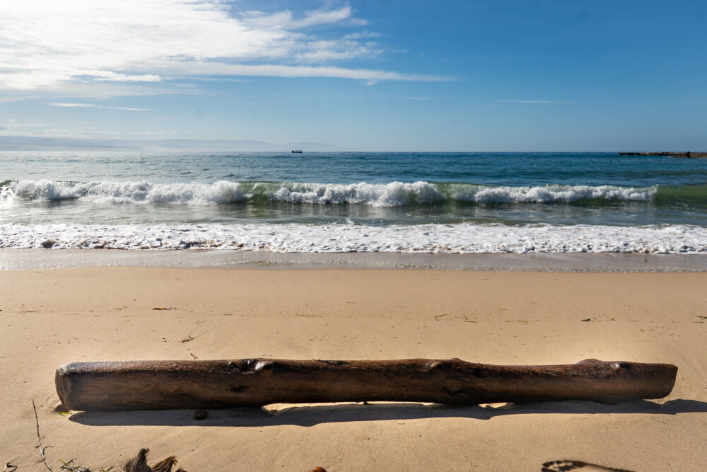 waves on a beach in Sumba 
