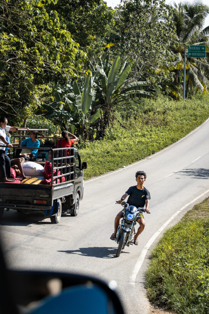 man riding motorbike 