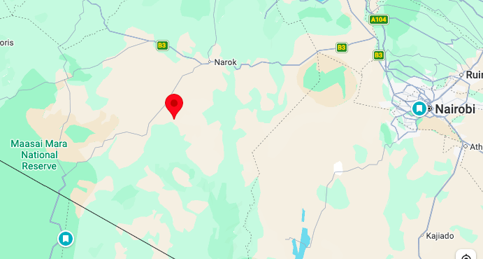 screenshot of the map of Maji moto 